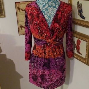 Floral One World top